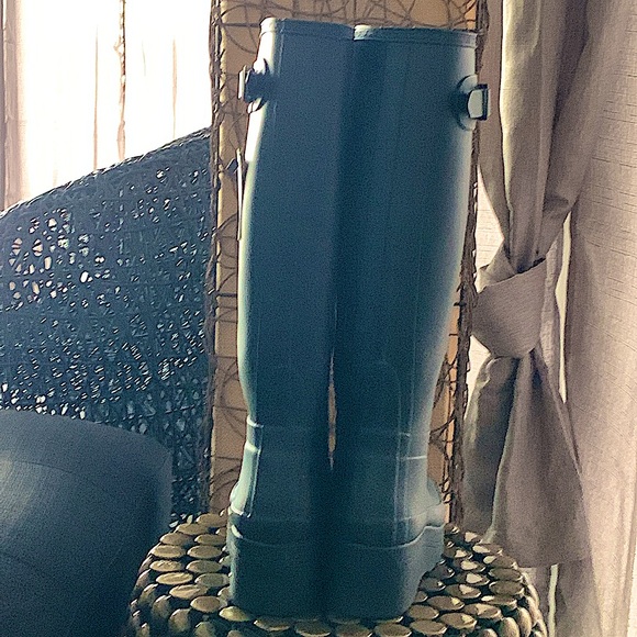 Hunter Platform Boots Knee High - RARE - Picture 4 of 6